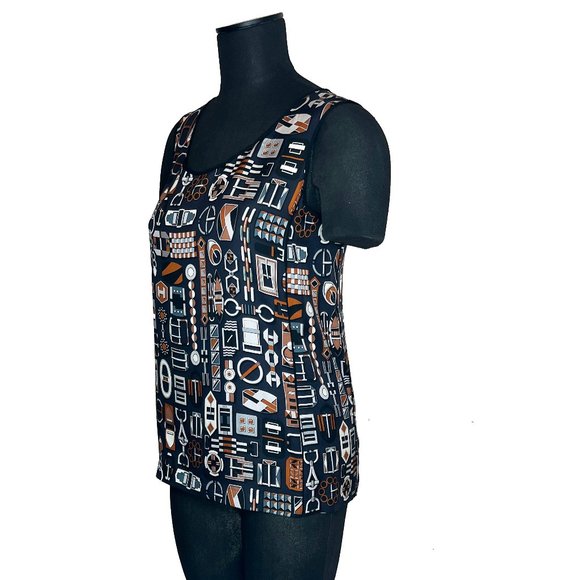 New Genuine Hermes Debardeur Silk Twill Top Made In France Size EU 36 - Picture 5 of 16